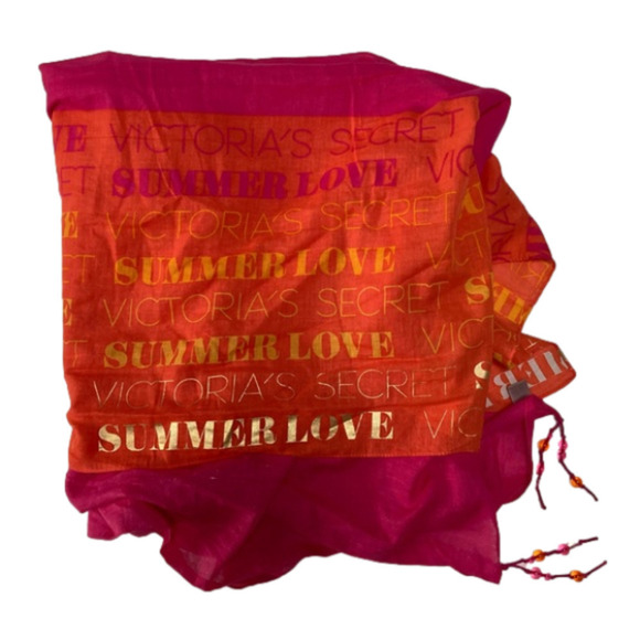 VICTORIA’S SECRET SUMMER LOVE SCARF - 39” X 69 1/2” - Picture 3 of 5